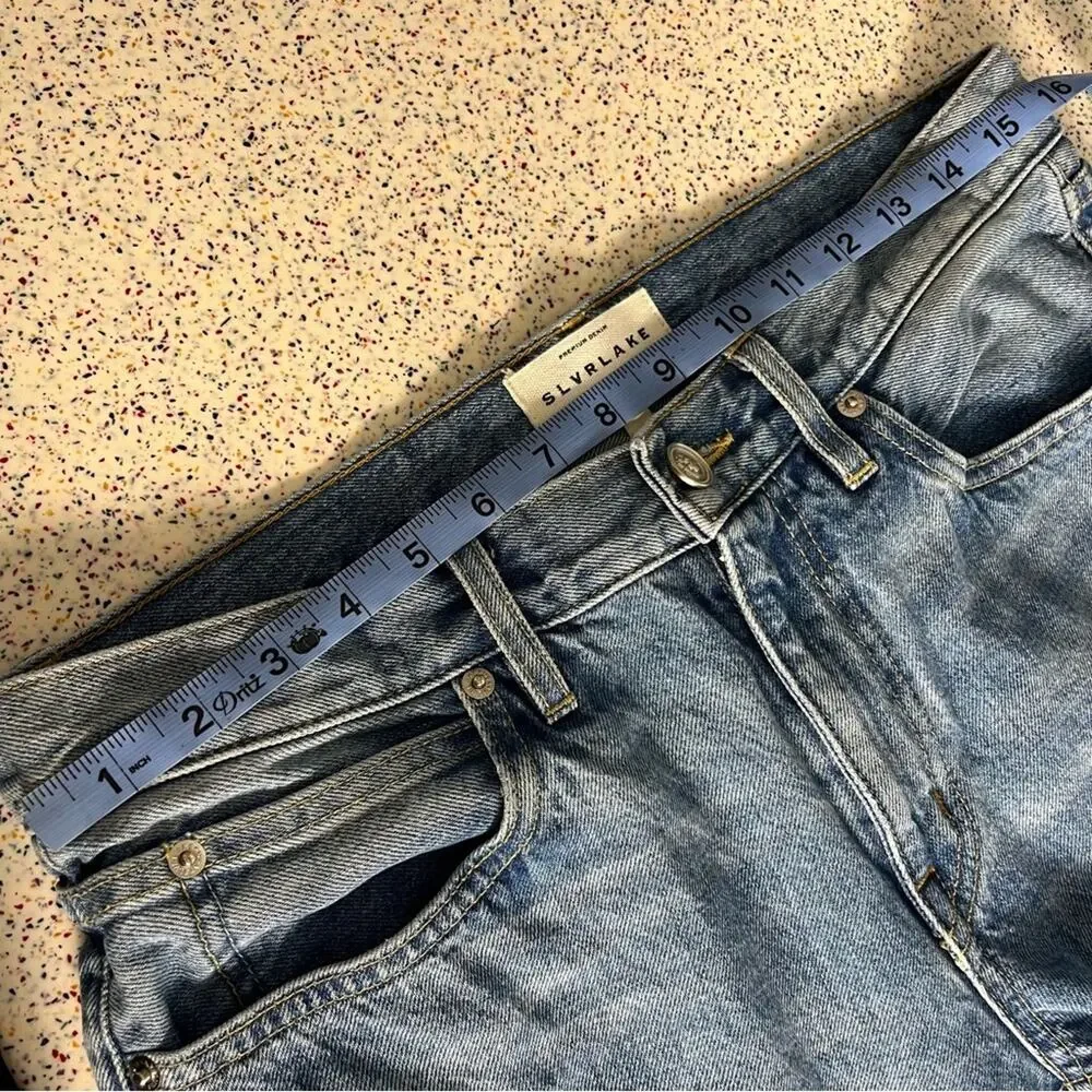 SLVRLAKE Tyler Denim Jeans in Lucky Town Straight Leg 100% Cotton Size 29